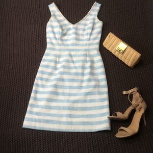 LILLY PULITZER HYACINTH Blue & White stripe dress